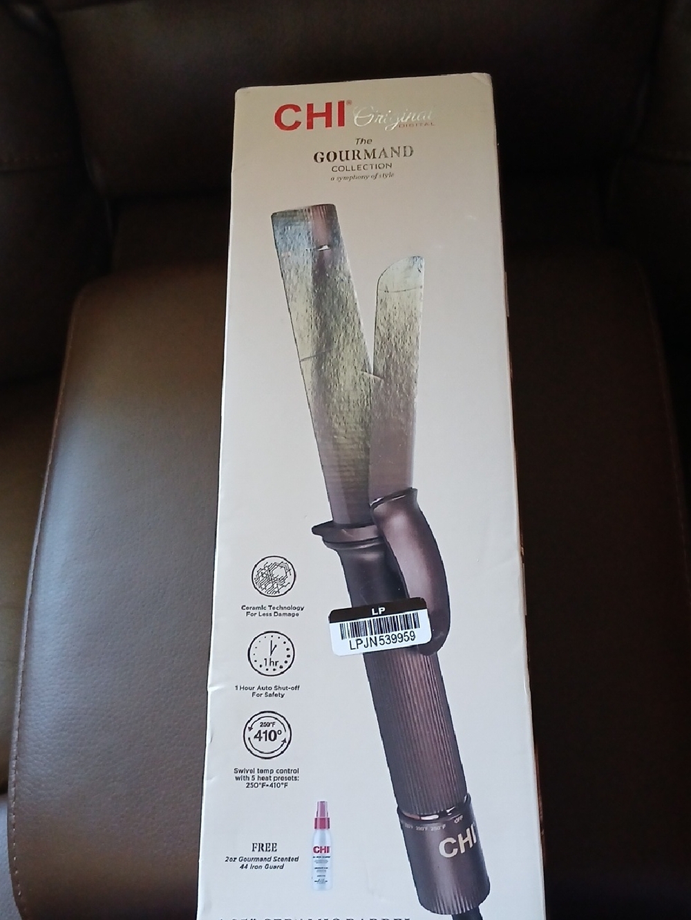 CHI Gourmand Collection Brown Curling Iron - Brown Finish.   D